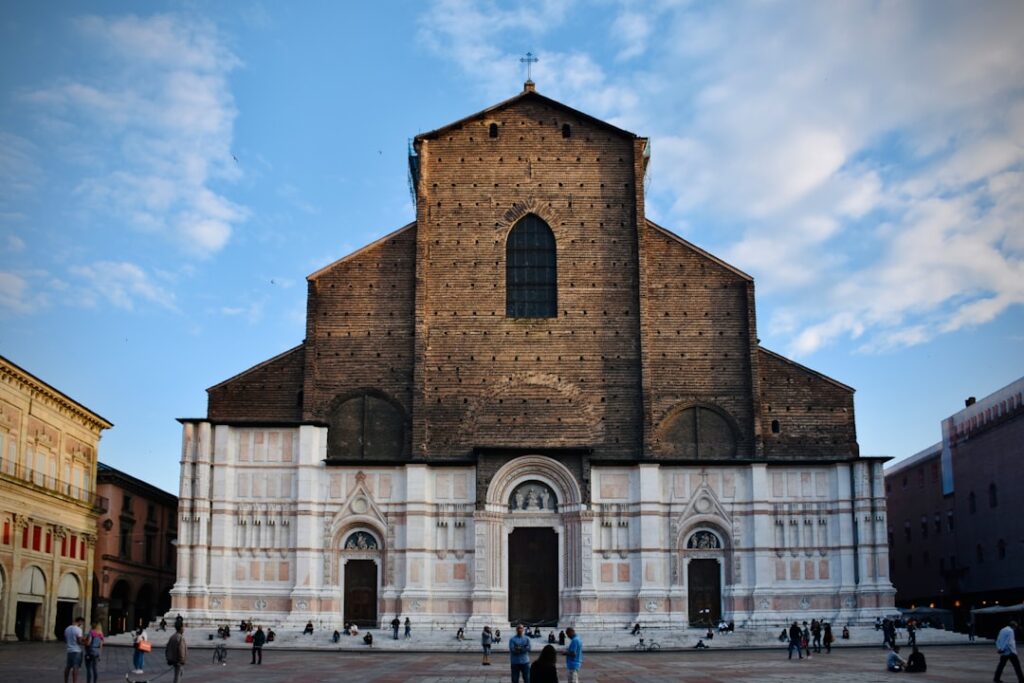 Basilica di San Petronio interior sunlight