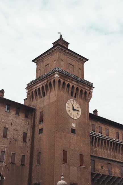Castello Estense at golden hour Ferrara