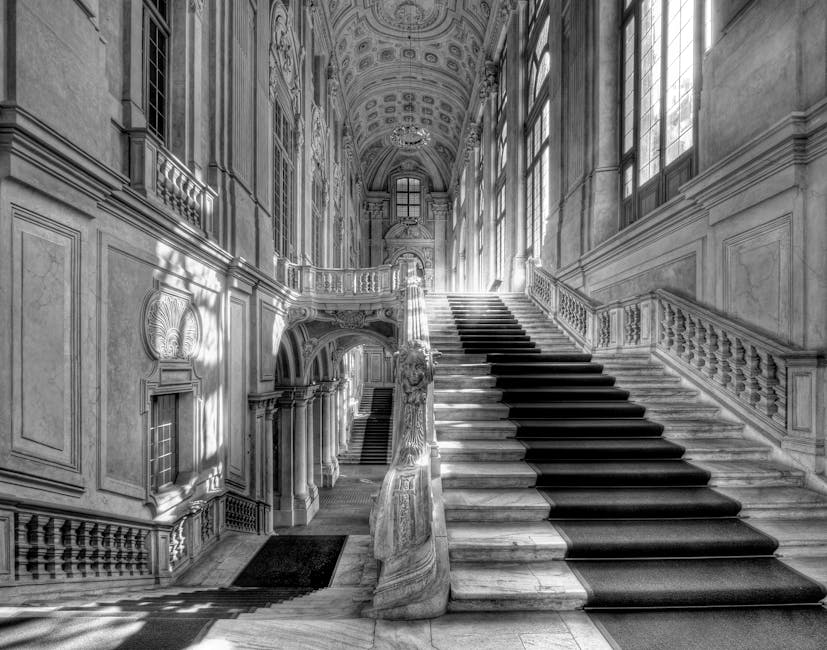 Palazzo d'Accursio grand staircase interior