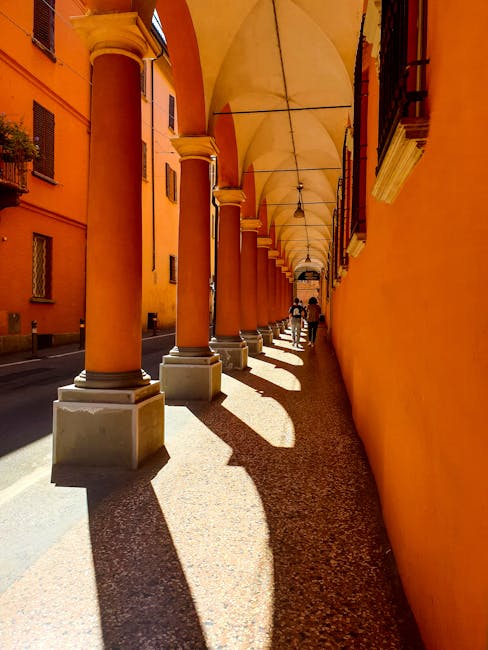 Portico di San Luca archway afternoon