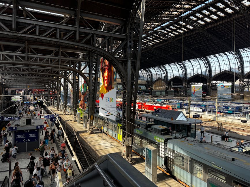 Regional train arriving Bologna Centrale platform