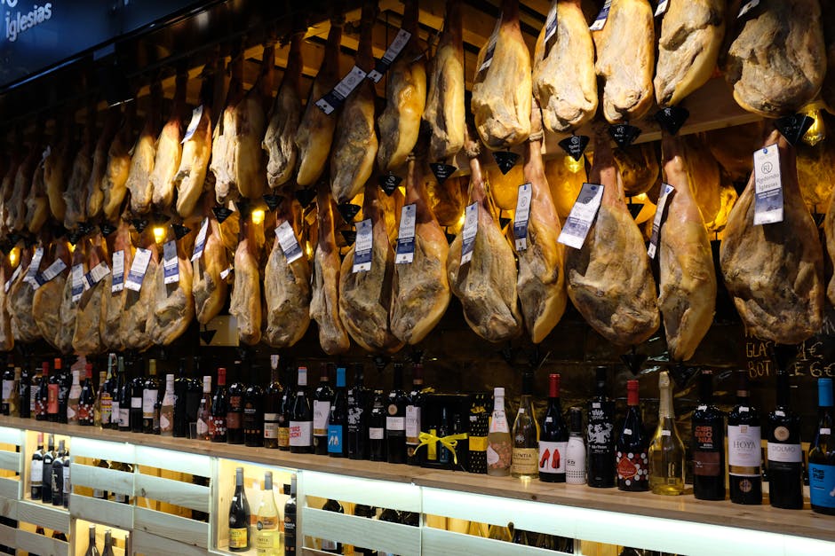 Tamburini counter cured meats bottles wines
