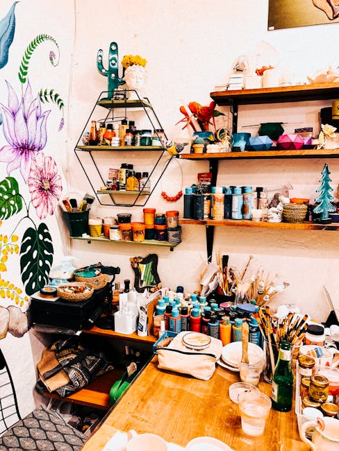 artist studio interior mural workshop