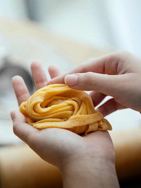 Italian tagliatelle al ragù closeup