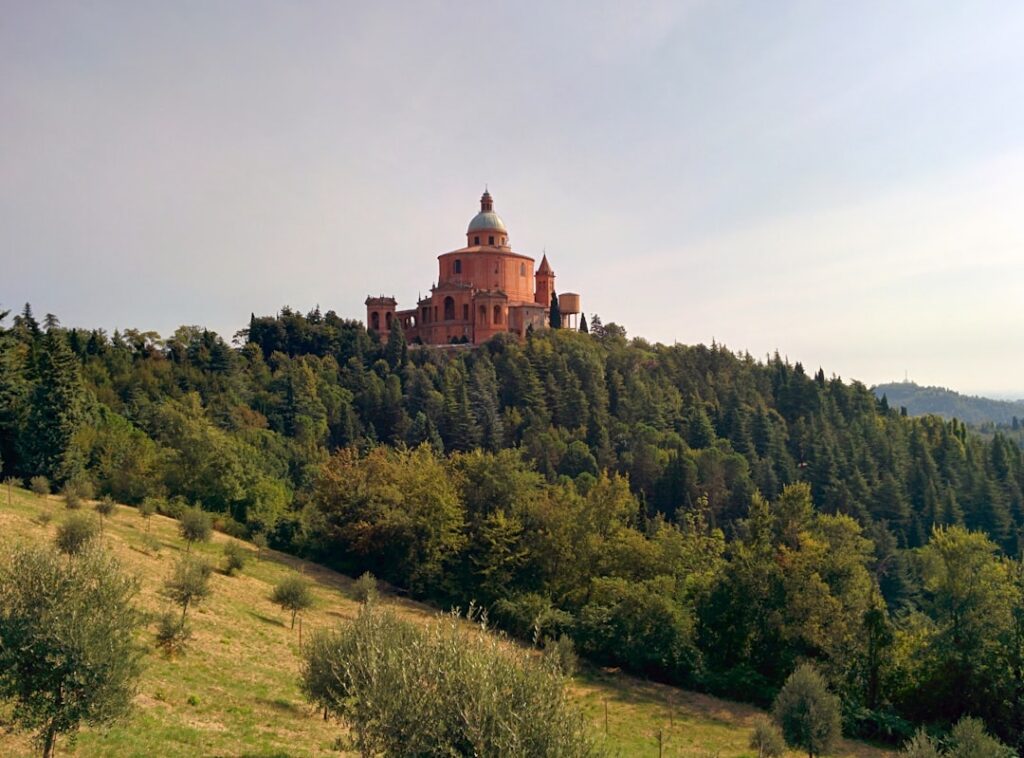 Sanctuary of Madonna di San Luca exterior morning